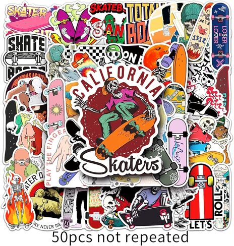 ملصقات رياضية مقاومة للماء للأطفال، عبوة من 50 قطعة من الملصقات الجمالية لزجاجات المياه والكمبيوتر المحمول وأجهزة الكمبيوتر المحمولة وأجهزة الكمبيوتر المحمولة ولوح التزلج وخوذة الدراجة اللطيفة من VSCO هدية للأولاد والبنات والأطفال والمراهقين والبالغين (ال in Kuwait