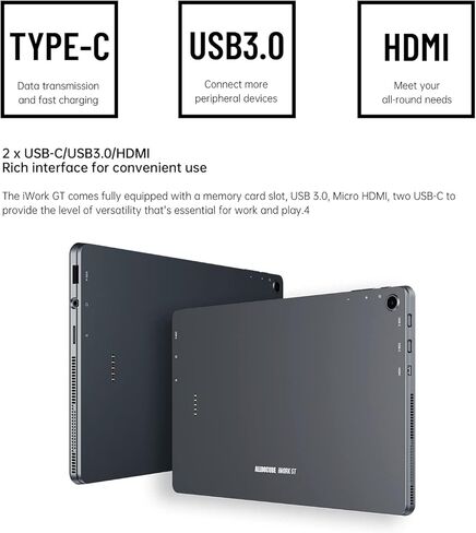 تابلت ويندوز 11، لابتوب ال دو كيوب iWORK GT بشاشة لمس 11 انش، انتل كور i3-1115G4، 8GB LPDDR4x، 256GB PCIE SSD، FHD IPS 2000×1200، واي فاي 6، بلوتوث 5.1، HDMI (لا يشمل الكيبورد) in Kuwait