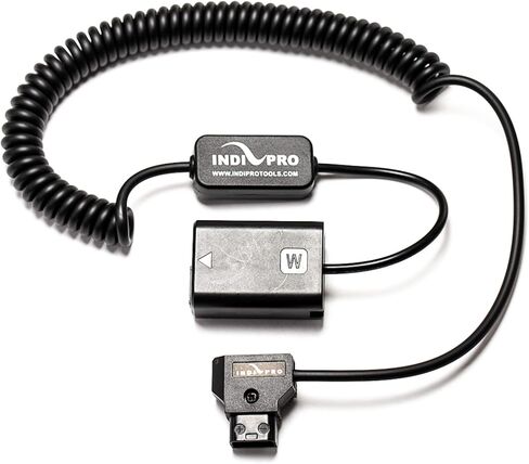 IndiPRO موصل D-Tap ذكر ملفوف إلى بطارية الدمية NP-FW50 | قم بتشغيل أجهزة سلسلة a7 من مصدر D-Tap | ينظم جهد الإدخال 11-19 فولت لتوصيل مخرج 7.9 فولت إلى جهازك | 24-36 بوصة في الطول in Kuwait
