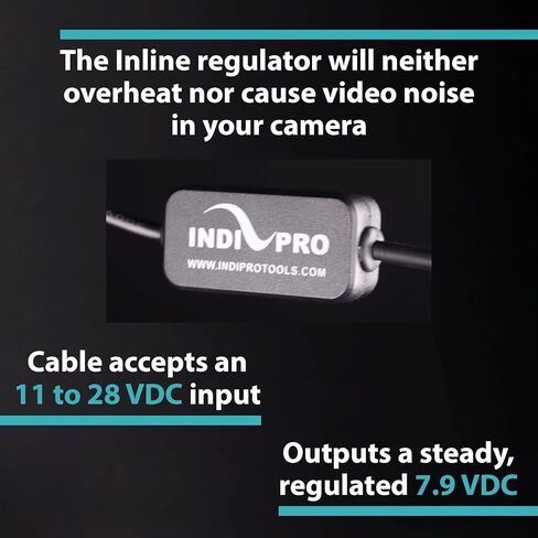 IndiPRO موصل D-Tap ذكر ملفوف إلى بطارية الدمية NP-FW50 | قم بتشغيل أجهزة سلسلة a7 من مصدر D-Tap | ينظم جهد الإدخال 11-19 فولت لتوصيل مخرج 7.9 فولت إلى جهازك | 24-36 بوصة في الطول in Kuwait