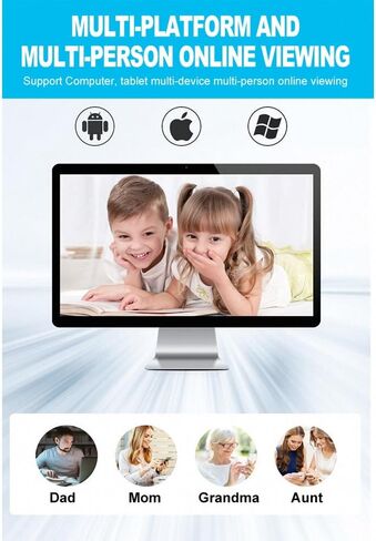 كاميرا مراقبة بمصباح كهربائي بعدسة مزدوجة 1080 بكسل، كاميرات مراقبة واي فاي 360 درجة PTZ 2.4G لاسلكية في الهواء الطلق في الأماكن المغلقة لأمن المنزل، رؤية ليلية ملونة، محادثة ثنائية الاتجاه، تتبع تلقائي، مقبس E27، تخزين سحابي وبطاقة SD in Kuwait