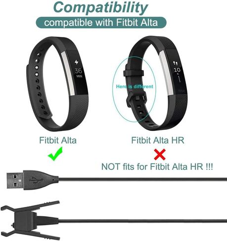 كيس سمارت شاحن بديل متوافق مع فيت بت التا من قطعتين، قاعدة شحن كيبل شحن USB بديلة لفيت بت التا (عبوتان، 1 متر/3.3 قدم) in Saudi Arabia