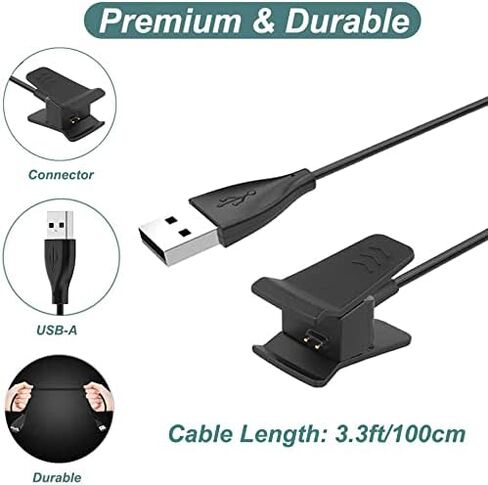 كيس سمارت شاحن بديل متوافق مع فيت بت التا من قطعتين، قاعدة شحن كيبل شحن USB بديلة لفيت بت التا (عبوتان، 1 متر/3.3 قدم) in Saudi Arabia