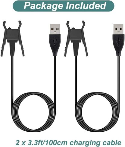 كيس سمارت شاحن بديل متوافق مع فيت بت التا من قطعتين، قاعدة شحن كيبل شحن USB بديلة لفيت بت التا (عبوتان، 1 متر/3.3 قدم) in Saudi Arabia