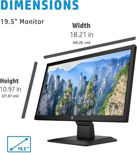 شاشة HP VH240 Series FHD: شاشة IPS مقاس 23.8 بوصة بدقة 1080 بكسل، ومكبرات صوت مدمجة، وتركيب VESA، وتعديل الإمالة للعرض المريح، وHDMI، وVGA، وصورة دوارة ومناظر طبيعية، و60 هرتز، وكابل TF-HDMI in Saudi Arabia