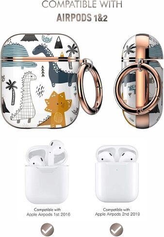 wenew case for Airpods Pro 2 Case, Flower Airpod Pro Slim Hard Case Cover with Carabiner for Women Girls (Golden Purple) in Saudi Arabia