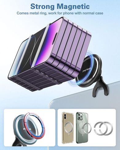 حامل كاميرا متواصل من pop-tech لشاشة الكمبيوتر المحمول MacBook Air Pro: حامل كاميرا ويب مغناطيسي للهاتف Magsafe iPhone 15 14 13 12 وحافظة Mag-Safe - حامل عرض مكتبي لنظام التشغيل iOS 16 Mac Notebook OS Ventura in Kuwait