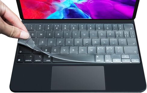 غطاء حماية للوحة المفاتيح من مادة TPU رفيع للغاية متوافق مع جهاز iPad 2022 مقاس 10.9 بوصة (الجيل العاشر) طراز لوحة المفاتيح السحرية A2695 (شفاف) in Kuwait