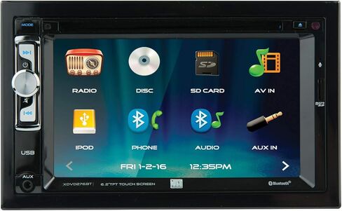 XDVD276BT 6.2 بوصة شاشة لمس LCD مزدوجة Din Car Stereo in Kuwait