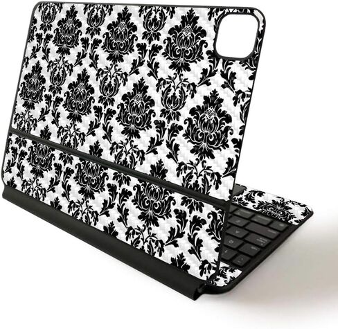 MightySkins Skin للوحة مفاتيح Apple Magic لجهاز iPad Pro مقاس 11 بوصة (2020) - السوشي | غطاء ملتف واقٍ ومتين وفريد ​​من نوعه من الفينيل، باللون الأسود الدمشقي in Kuwait