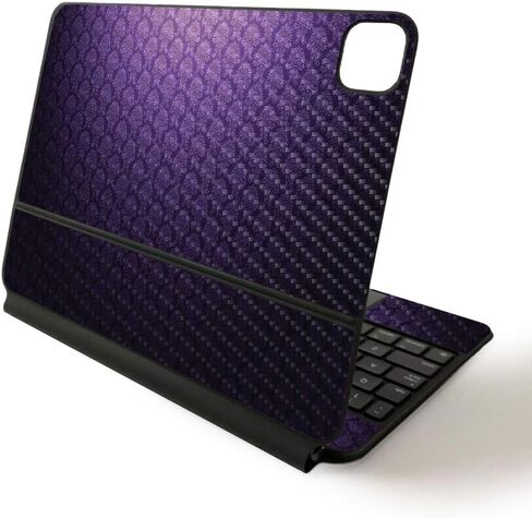 MightySkins Skin للوحة مفاتيح Apple Magic لجهاز iPad Pro مقاس 11 بوصة (2020) - السوشي | غطاء ملتف واقٍ ومتين وفريد ​​من نوعه من الفينيل، باللون الأسود الدمشقي in Kuwait