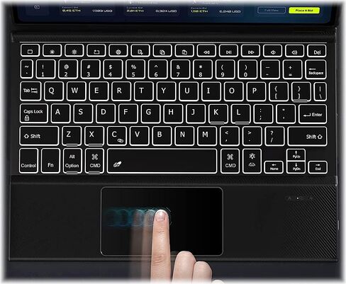 حافظة لوحة مفاتيح بلوتوث للحماية من SaharaCase مع لوحة ماوس لجهاز Apple iPad مقاس 10.9 بوصة (الجيل العاشر 2022) [ممتص للصدمات] مسند مدمج للحماية القوية ومضاد للانزلاق - أسود in Saudi Arabia