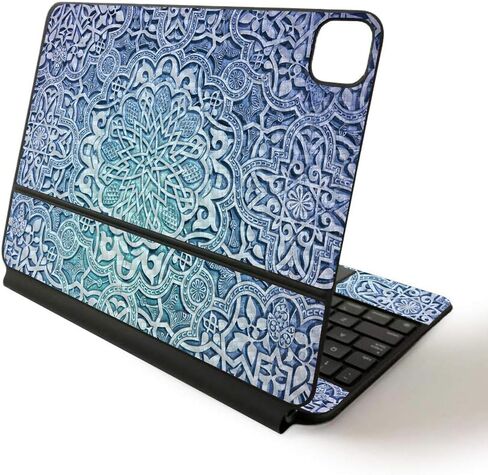 MightySkins Skin للوحة مفاتيح Apple Magic لجهاز iPad Pro مقاس 11 بوصة (2020) - السوشي | غطاء ملتف واقٍ ومتين وفريد ​​من نوعه من الفينيل، باللون الأسود الدمشقي in Kuwait