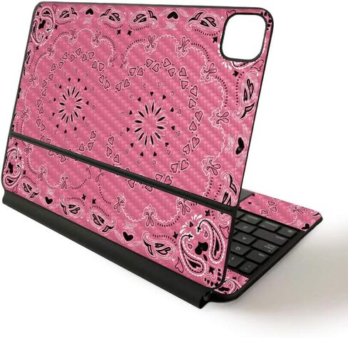 MightySkins Skin للوحة مفاتيح Apple Magic لجهاز iPad Pro مقاس 11 بوصة (2020) - السوشي | غطاء ملتف واقٍ ومتين وفريد ​​من نوعه من الفينيل، باللون الأسود الدمشقي in Kuwait