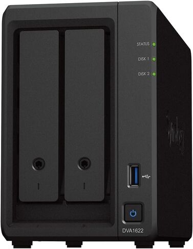 Synology 16 channel NVR Deep Learning Video Analytics DVA1622 with HDMI video output in Saudi Arabia