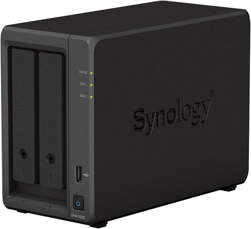 Synology 16 channel NVR Deep Learning Video Analytics DVA1622 with HDMI video output in Saudi Arabia
