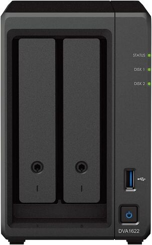 Synology 16 channel NVR Deep Learning Video Analytics DVA1622 with HDMI video output in Saudi Arabia