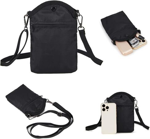 حقيبة كتف للهاتف المحمول للرجال، حقيبة كتف للهاتف المحمول عبر الجسم للرجال، حافظة كتف عالمية للهاتف، حقيبة يد ومحفظة in Kuwait