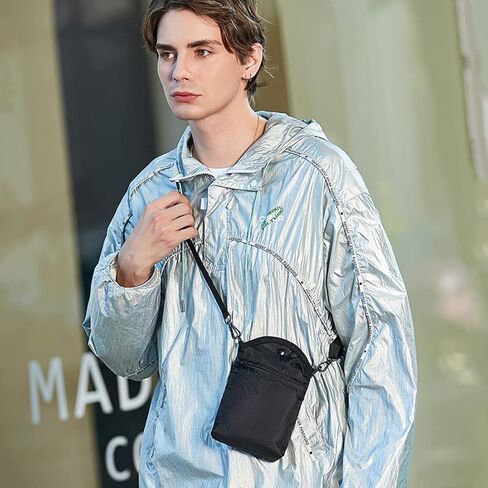 حقيبة كتف للهاتف المحمول للرجال، حقيبة كتف للهاتف المحمول عبر الجسم للرجال، حافظة كتف عالمية للهاتف، حقيبة يد ومحفظة in Kuwait