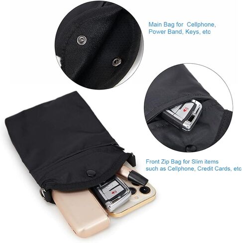 حقيبة كتف للهاتف المحمول للرجال، حقيبة كتف للهاتف المحمول عبر الجسم للرجال، حافظة كتف عالمية للهاتف، حقيبة يد ومحفظة in Kuwait