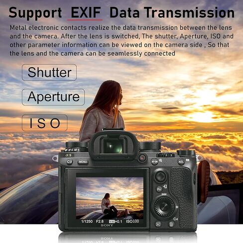 محول عدسة VILTROX EF-E5 لحامل Sony E، حلقة تثبيت عدسة التركيز التلقائي لشاشة OLED متوافقة مع عدسة Canon EOS EF EF-S إلى Sony E Mount a7r iv a7 iv a7 iii a7r iii a6500 in Kuwait