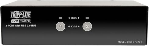 TRIPP LITE 2-Port Display Port 1.2 KVM Switch with Audio (B004-DP2UA2-K) in Kuwait