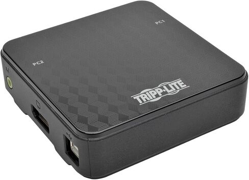 Tripp Lite 2-port طرف توصيل DisplayPort kvm مفتاح مع كابلات صوت ، محور & USB 3. 0 (b004-dpua2-k) 2-port in Kuwait
