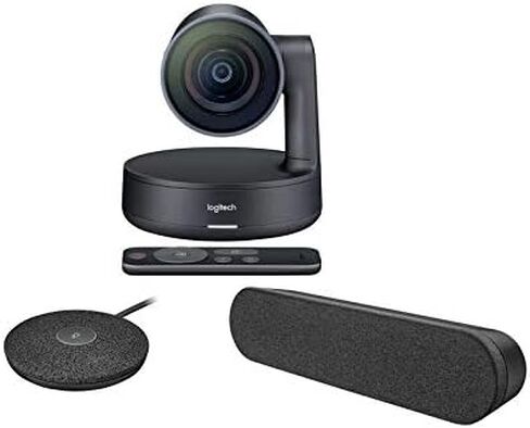 مجموعة مؤتمرات ميكروفون مكبر الصوت Rally Plus Solution 2 من Logitech 960-001225 - أسود (متجدد) in Kuwait