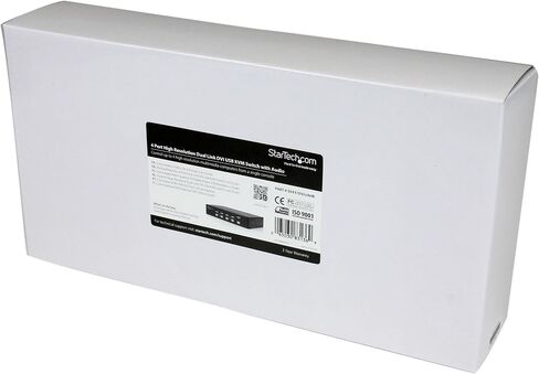 StarTech.com 4 Port High Resolution USB DVI Dual Link KVM Switch with Audio and USB 2.0 Hub (SV431DVIUAHR) in Saudi Arabia