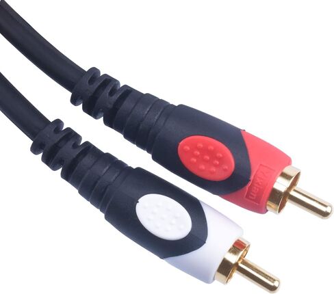 Devinal 1/4 to RCA Cable, Dual RCA to Dual 1/4 TS Interconnect Cable, Double 6.35mm Mono to 2 RCA/Phono Stereo Patch Cable Cord Adapter 25 Foot (7.5 Meters) in Kuwait