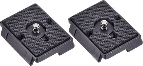323 Quick Release Plate 1/4" Screw Tripod Camera Compatible for Manfrotto 200pl-14 RC2 Camera Tripod Ball Head 2PCS,Black in Kuwait
