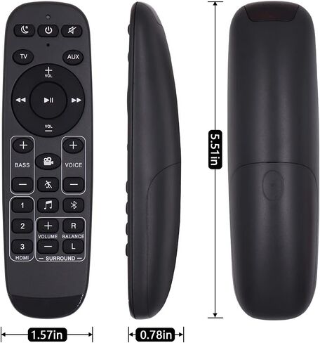 New Remote Control with Battery Replacement for Polk Audio Soundbar MagniFi 1, MagniFi 2, Magnifi Mini, Magnifi Mini AX, FR1 Home Theater Sound Bar System in Saudi Arabia