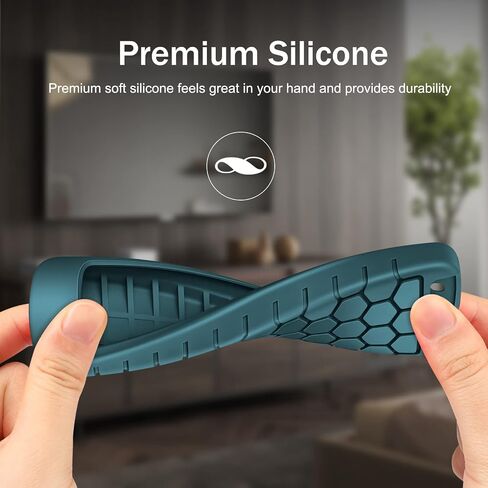 CaseBot Silicone Case for Alexa Voice Remote Pro (2022 Release), Green-Glow in Saudi Arabia