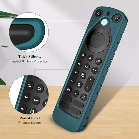 CaseBot Silicone Case for Alexa Voice Remote Pro (2022 Release), Green-Glow in Saudi Arabia