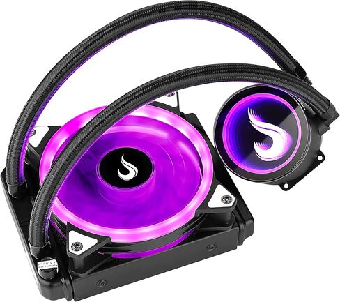 مبرد مياه لحالة الكمبيوتر - وضع Rise Mode RGB، 120 مم، AMD/Intel - أسود in Kuwait