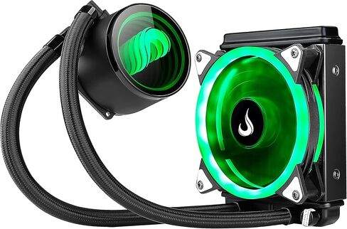 مبرد مياه لحالة الكمبيوتر - وضع Rise Mode RGB، 120 مم، AMD/Intel - أسود in Kuwait