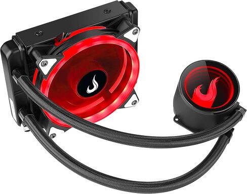 مبرد مياه لحالة الكمبيوتر - وضع Rise Mode RGB، 120 مم، AMD/Intel - أسود in Kuwait