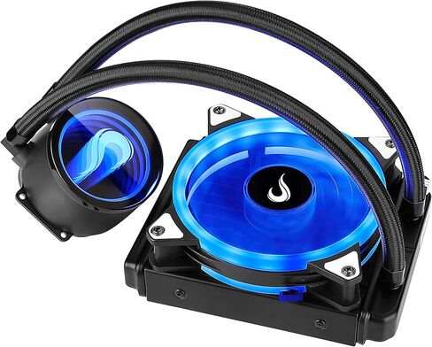 مبرد مياه لحالة الكمبيوتر - وضع Rise Mode RGB، 120 مم، AMD/Intel - أسود in Kuwait