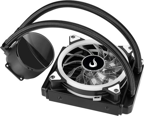 مبرد مياه لحالة الكمبيوتر - وضع Rise Mode RGB، 120 مم، AMD/Intel - أسود in Kuwait