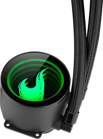 مبرد مياه لحالة الكمبيوتر - وضع Rise Mode RGB، 120 مم، AMD/Intel - أسود in Kuwait