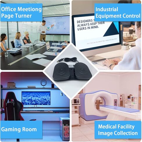 PCsensor القدم دواسة الكمبيوتر المزدوج مفتاح سفلي دواسة معدنية مخصصة هوتكي للتحكم في معدات المكاتب لعبة فيديو in Kuwait