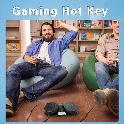PCsensor القدم دواسة الكمبيوتر المزدوج مفتاح سفلي دواسة معدنية مخصصة هوتكي للتحكم في معدات المكاتب لعبة فيديو in Kuwait