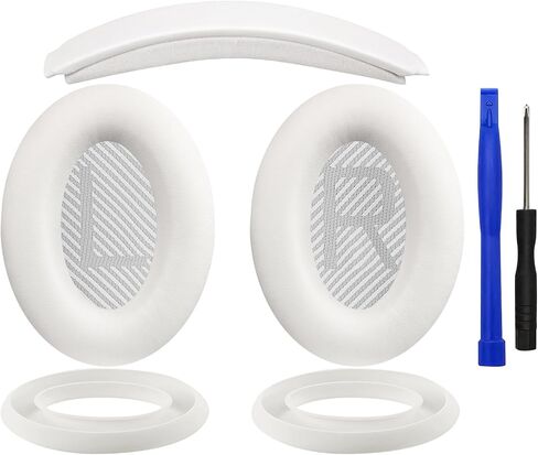SOULWIT Replacement Kit for Bose QC35/QC35 ii - Black | Ear Pads Cushions+Headband+Silicone Sweat Cover for (QuietComfort35 & Quiet Comfort35 ii) Headphones in Kuwait
