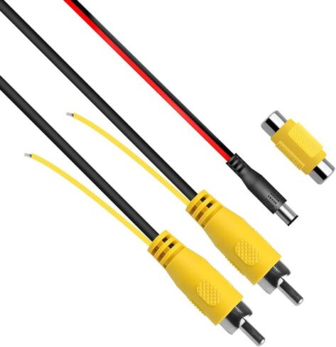 GreenYi Double-Shielded Car RCA Rear View Camera Video Extension Cord(32.8FT / 10M), Pure Copper Back Up Rearview Reverse Cam Male to Male AV Connector Adapter Wire in Saudi Arabia
