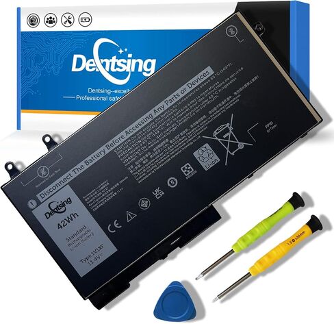 Dentsing 1V1XF Laptop Battery Compatible with Dell Latitude 5400 5410 5500 5510 Precision 3540 3550 Inspiron 7590 7591 7791 2-in-1 Series Notebook 01V1XF XV8CJ R8D7N 4GVMP 11.4V 42Wh/3500mAh 3-Cell in Saudi Arabia