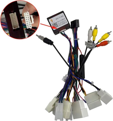 محول NVGOTEV JBL لسيارة تويوتا ستيريو 20 دبوس سلك راديو مع صندوق Canbus متوافق مع نظام Toyota Camry Corolla RAV4 Windows CE 6.0 in Kuwait