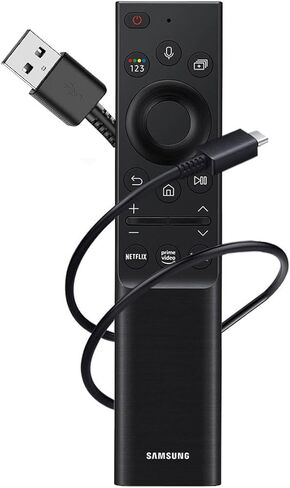 شاحن لجهاز التحكم عن بعد للتلفزيون الشمسي من سامسونج، كابل شاحن لجهاز التحكم عن بعد لتلفزيون سامسونج الذكي SolarCell، كابل شحن جهاز التحكم عن بعد للتلفزيون بإطار سامسونج، سلك طاقة محول USB C لاسلكي من سامسونج (4 أقدام) in Kuwait