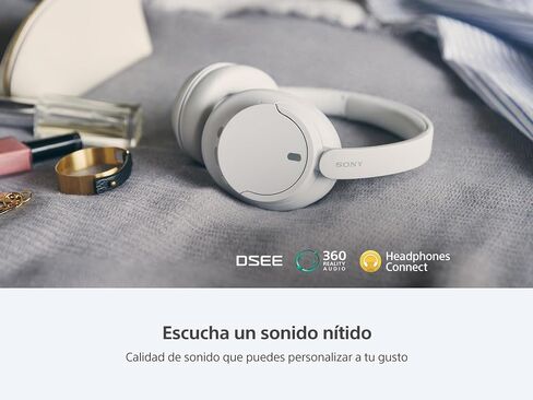 سماعات رأس بلوتوث لاسلكية بخاصية إلغاء الضوضاء من سوني WH-CH720N - ميكروفون مدمج - عمر بطارية يصل إلى 35 ساعة وشحن سريع - أبيض in Saudi Arabia