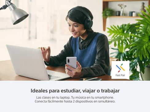 سماعات رأس بلوتوث لاسلكية بخاصية إلغاء الضوضاء من سوني WH-CH720N - ميكروفون مدمج - عمر بطارية يصل إلى 35 ساعة وشحن سريع - أبيض in Saudi Arabia
