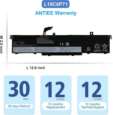 ANTIEE L19L6P71 L19C6P71 Battery for Lenovo ThinkPad P15 P17 T15G G1 G2 Gen 1 2 Mobile Workstation 20ST 20SU 20SN 20SQ 20YU 20YQ 20YS 20YR 20UR 20US 20ST000DGE 20YU0003GE 5B10W13958 5B10W13959 94WH in Saudi Arabia